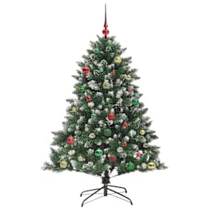 Umělý vánoční stromeček Zelená 150 cm PVC, plast a ocel - obrázek 6