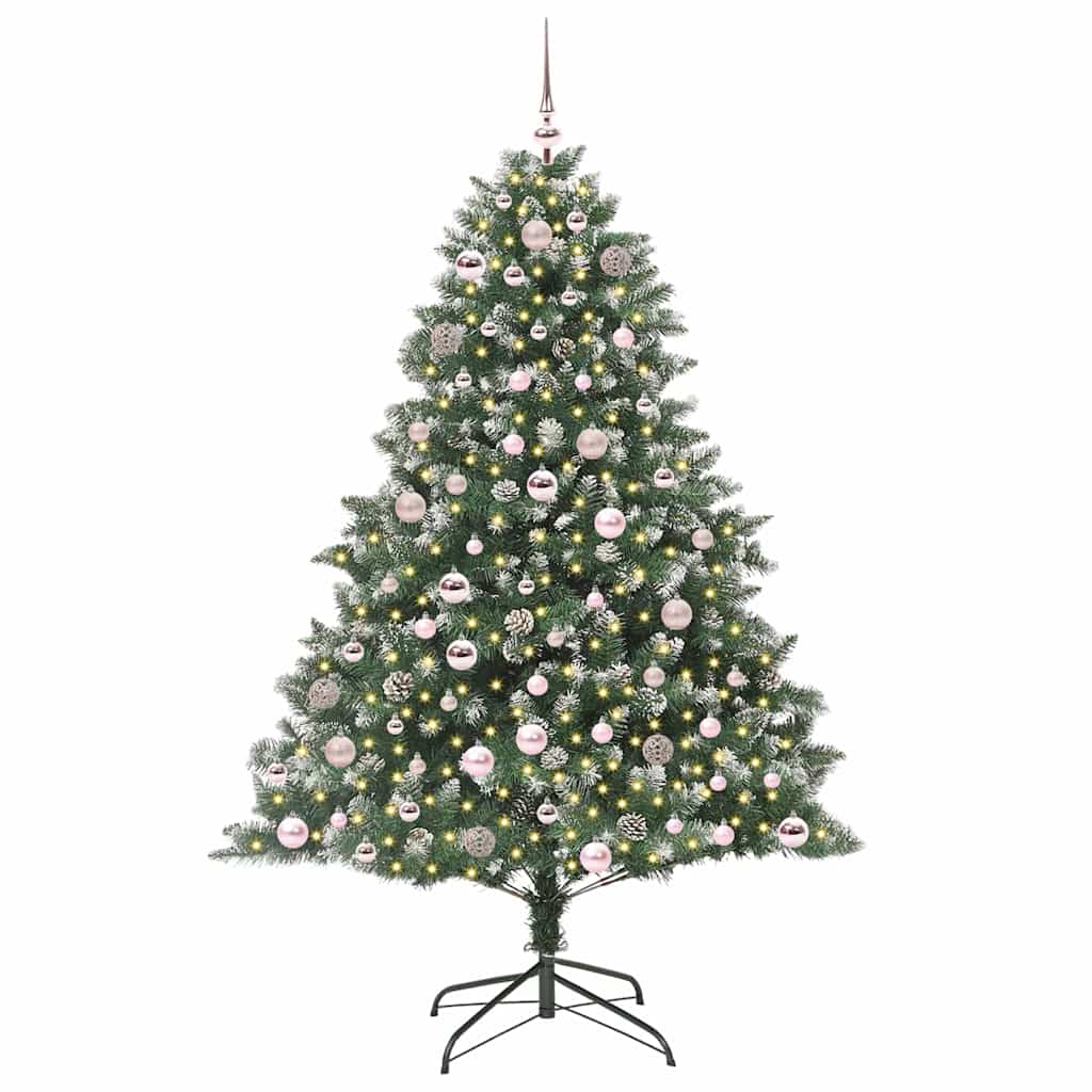 Thumbnail - vidaXL Künstlicher Weihnachtsbaum mit 300 LEDs Grün 126 x 126 x 180 cm