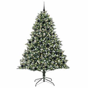 Umělý vánoční stromeček Zelená 210 cm PVC, plast a ocel - obrázek 3