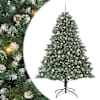 vidaXL Tehisj&otilde;ulupuu Roheline 210 cm PVC, Plastikk ja Teras