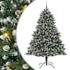 vidaXL Tehisj&otilde;ulupuu Roheline 210 cm PVC, Plastikk ja Teras