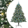 vidaXL Tehisj&otilde;ulupuu Roheline 210 cm PVC, Plastikk ja Teras