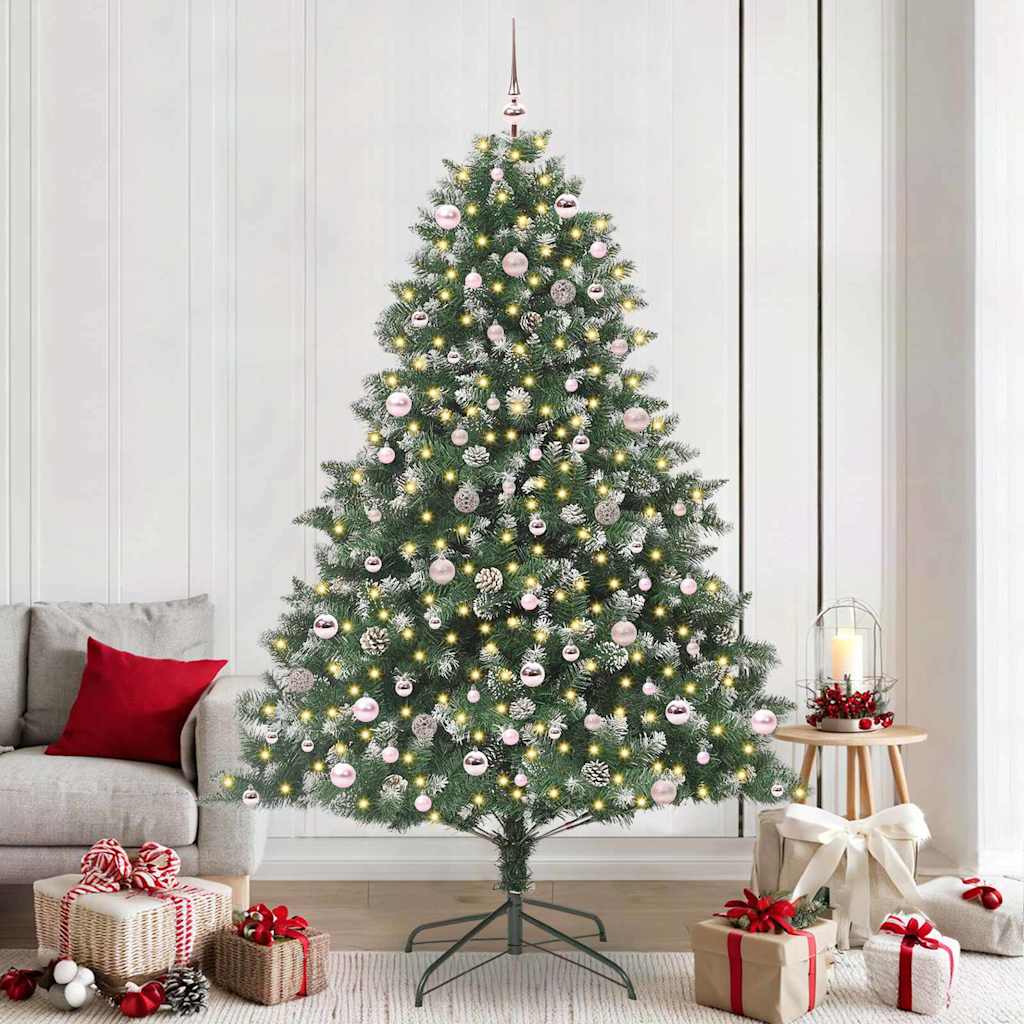 Sapin de Noël artificiel avec 300 LED Vert 160 x 160 x 240 cm