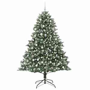Umělý vánoční stromeček Zelená 240 cm PVC, plast a ocel - obrázek 3