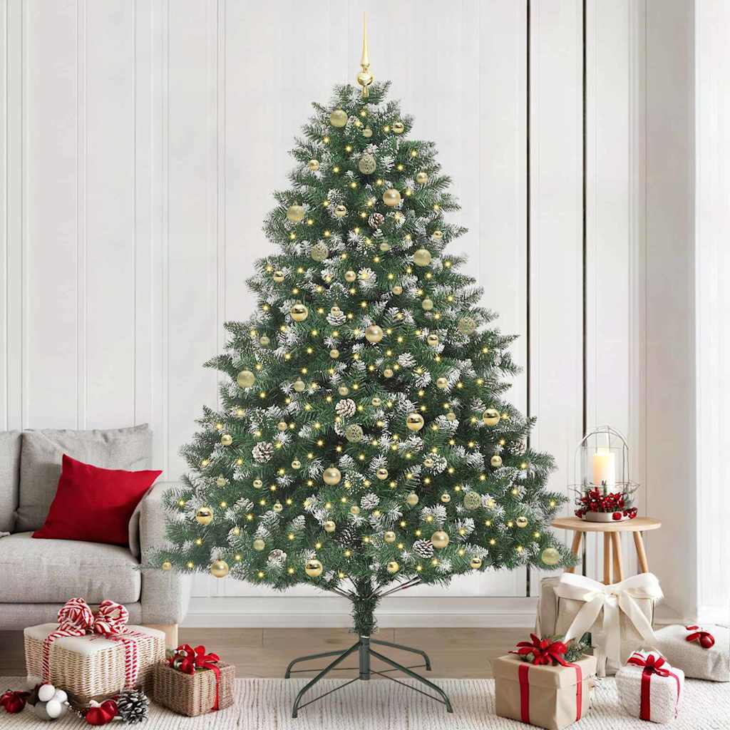 Sapin de Noël artificiel avec 300 LED Vert 160 x 160 x 240 cm