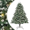 vidaXL Tehisj&otilde;ulupuu Roheline 240 cm PVC, Plastikk ja Teras