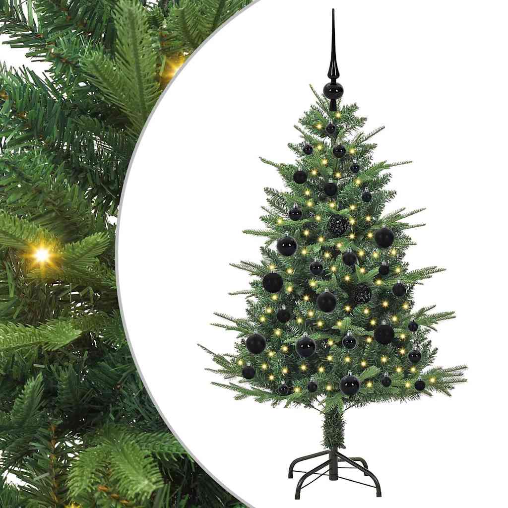 Sapin de Noël artificiel pré-éclairé avec set de boules Vert – Image 2
