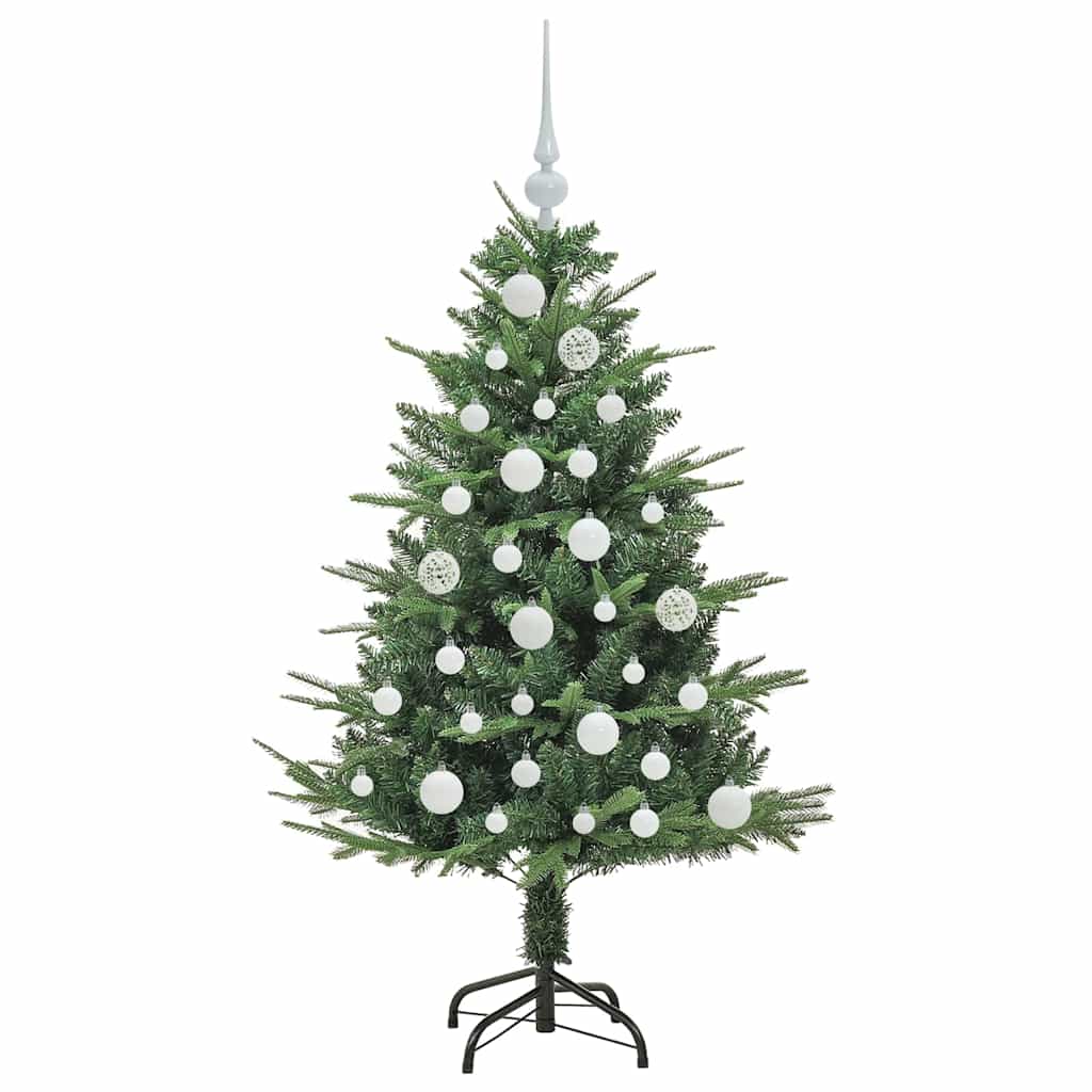 Sapin de Noël artificiel pré-éclairé avec set de boules Vert – Image 4