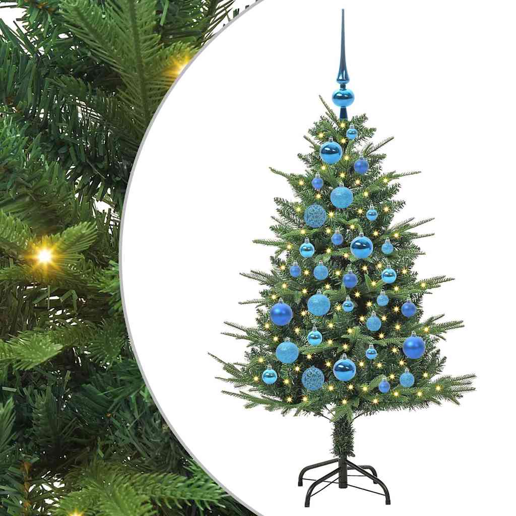 Sapin de Noël artificiel pré-éclairé avec set de boules Vert – Image 2