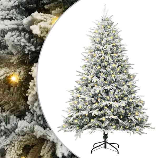 vidaXL Tehislumi Christmas Tree Roheline 180 cm PVC ja PE