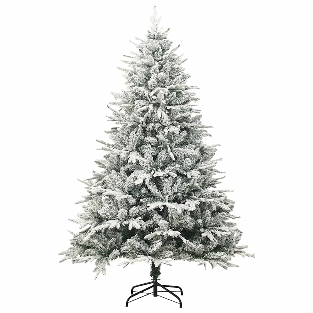Sapin de Noël artificiel pré-éclairé Vert 180 cm PVC et PE – Image 4
