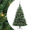 vidaXL Kunstlik kokkupandav j&otilde;ulupuu Roheline 120 cm PVC ja metall