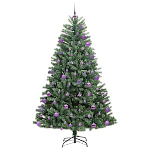 Umělý Skládací Vánoční Strom s stojanem Zelená 180 cm PVC a kov - obrázek 4