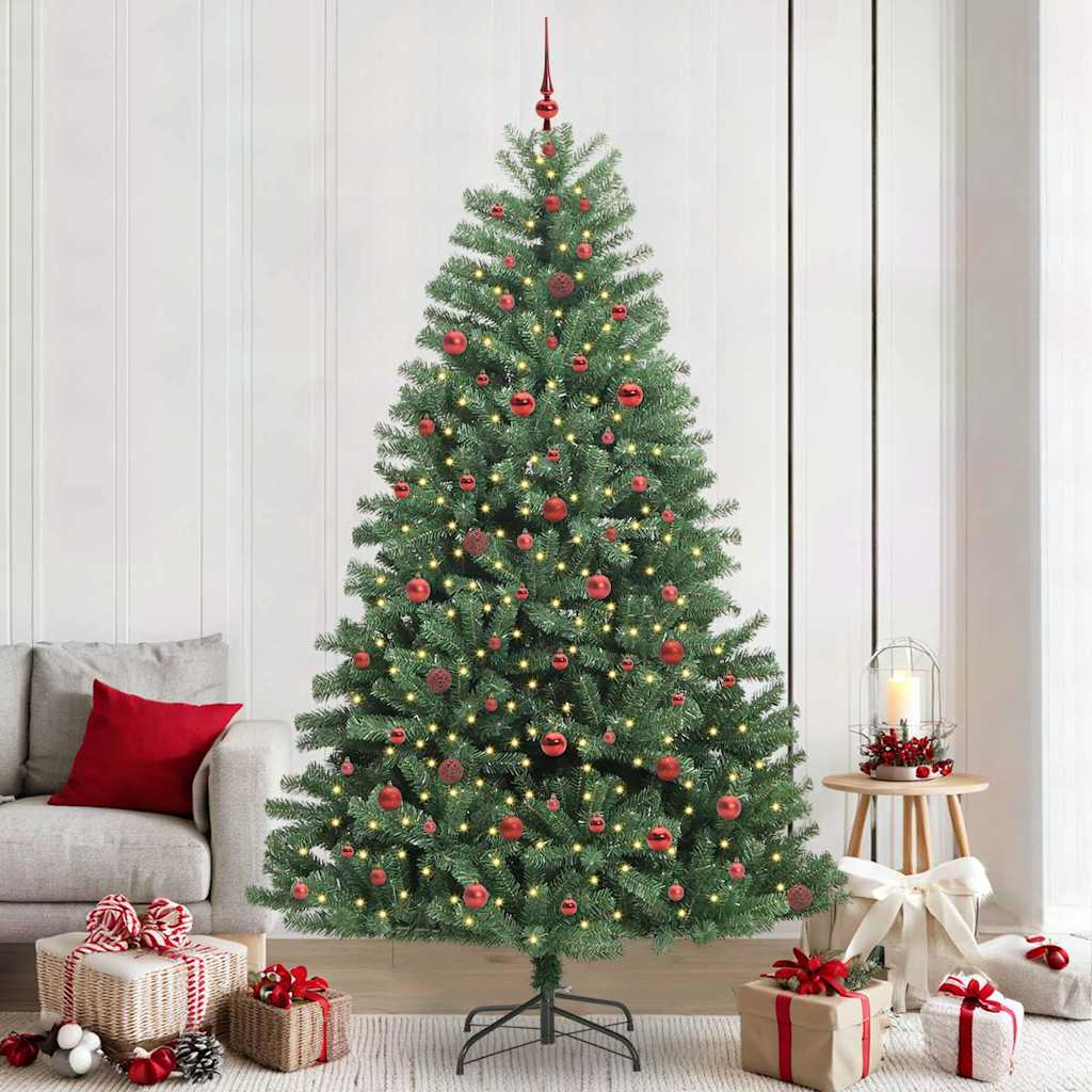 vidaXL Brad de Crăciun artificial cu ramuri articulare Verde 240 cm