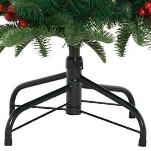 Umělý vánoční stromeček Zelená 150 cm PVC, kov a plast - obrázek 12
