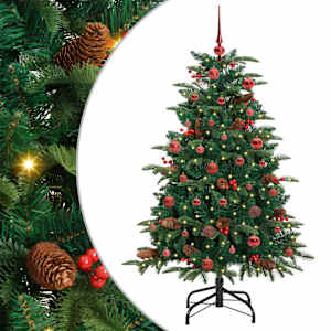 Umělý vánoční stromeček Zelená 150 cm PVC, kov a plast - obrázek 2