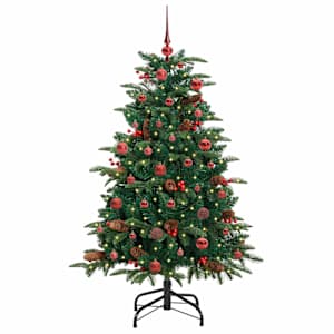 Umělý vánoční stromeček Zelená 150 cm PVC, kov a plast - obrázek 3