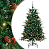 vidaXL Tehisj&otilde;ulupuu Roheline 150 cm PVC, metall ja plastik