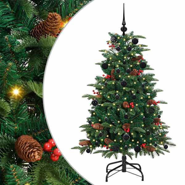 vidaXL Tehisj&otilde;ulupuu Roheline 150 cm PVC, metall ja plastik