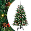 vidaXL Tehisj&otilde;ulupuu Roheline 150 cm PVC, metall ja plastik