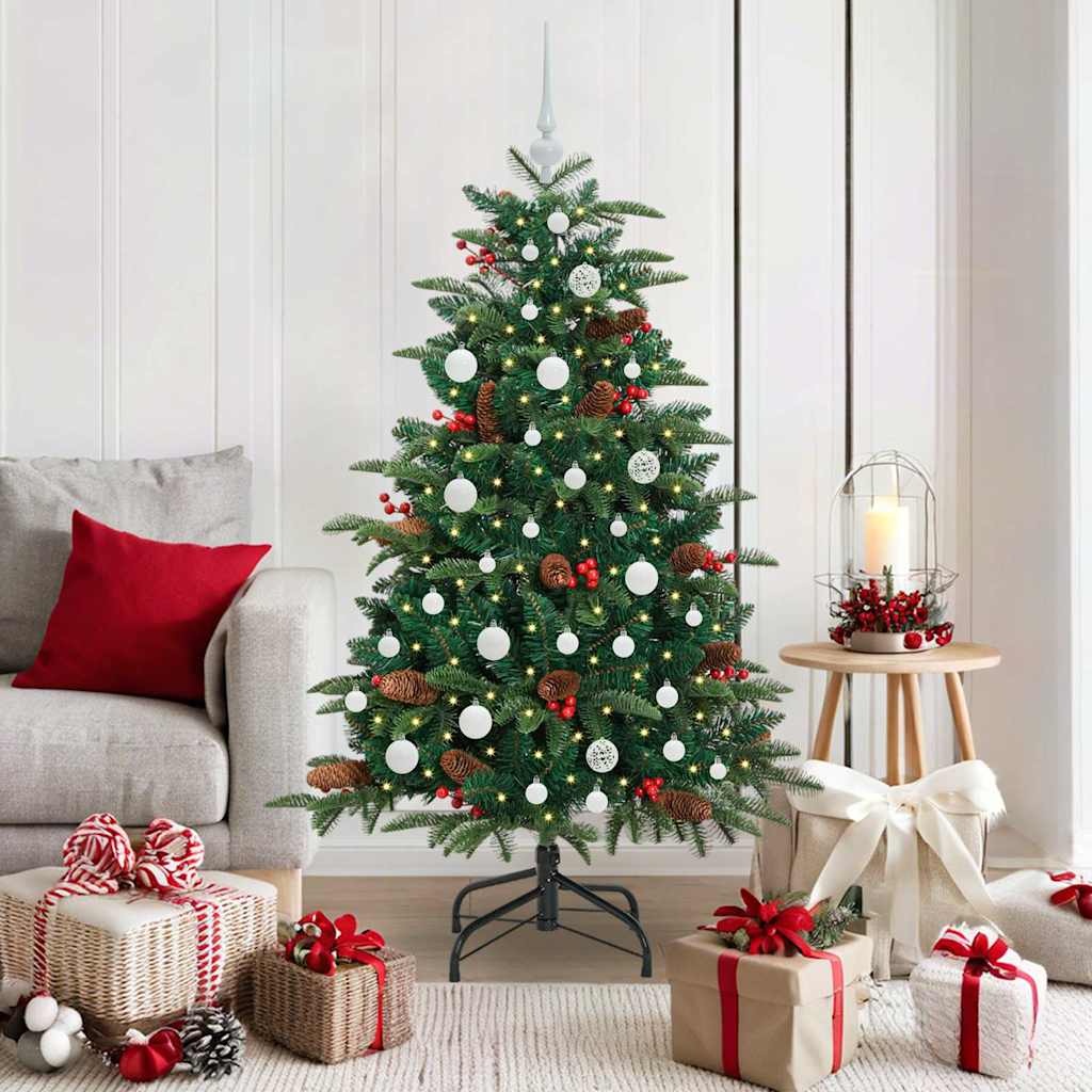 Sapin de Noël artificiel Vert 150 cm PVC, métal et plastique
