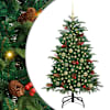 vidaXL Tehisj&otilde;ulupuu Roheline 150 cm PVC, metall ja plastik