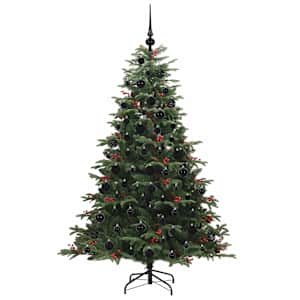 Umělý vánoční stromeček Zelená 180 cm PVC, kov a plast - obrázek 4