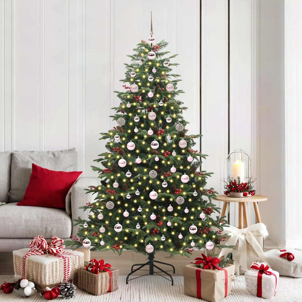 Sapin de Noël artificiel Vert 180 cm PVC, métal et plastique