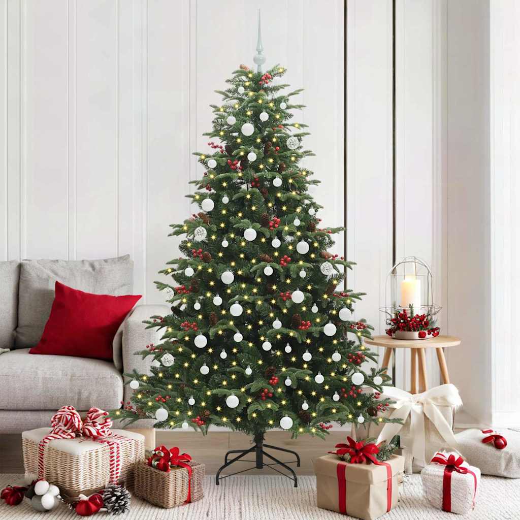 Sapin de Noël artificiel Vert 180 cm PVC, métal et plastique