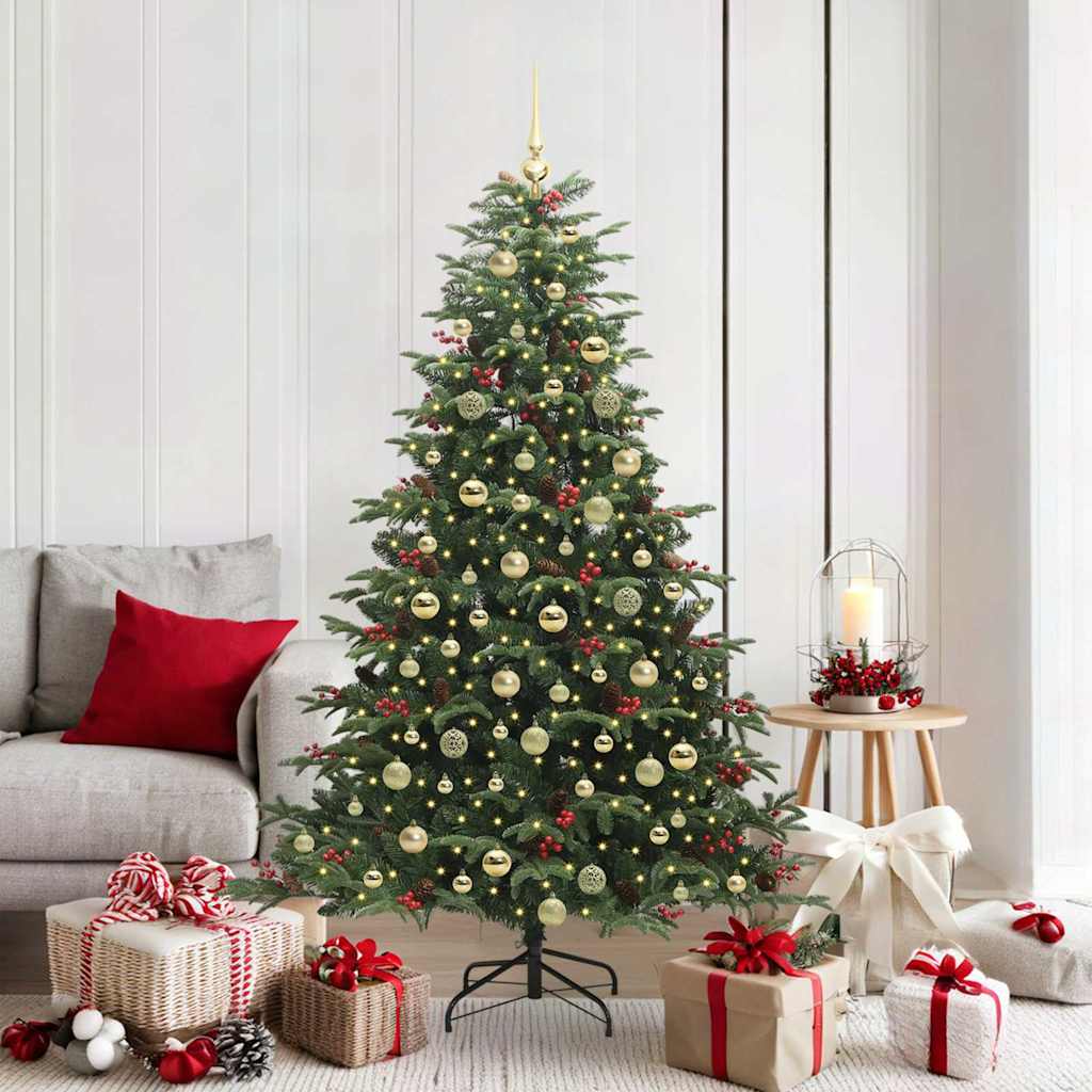 Sapin de Noël artificiel Vert 180 cm PVC, métal et plastique