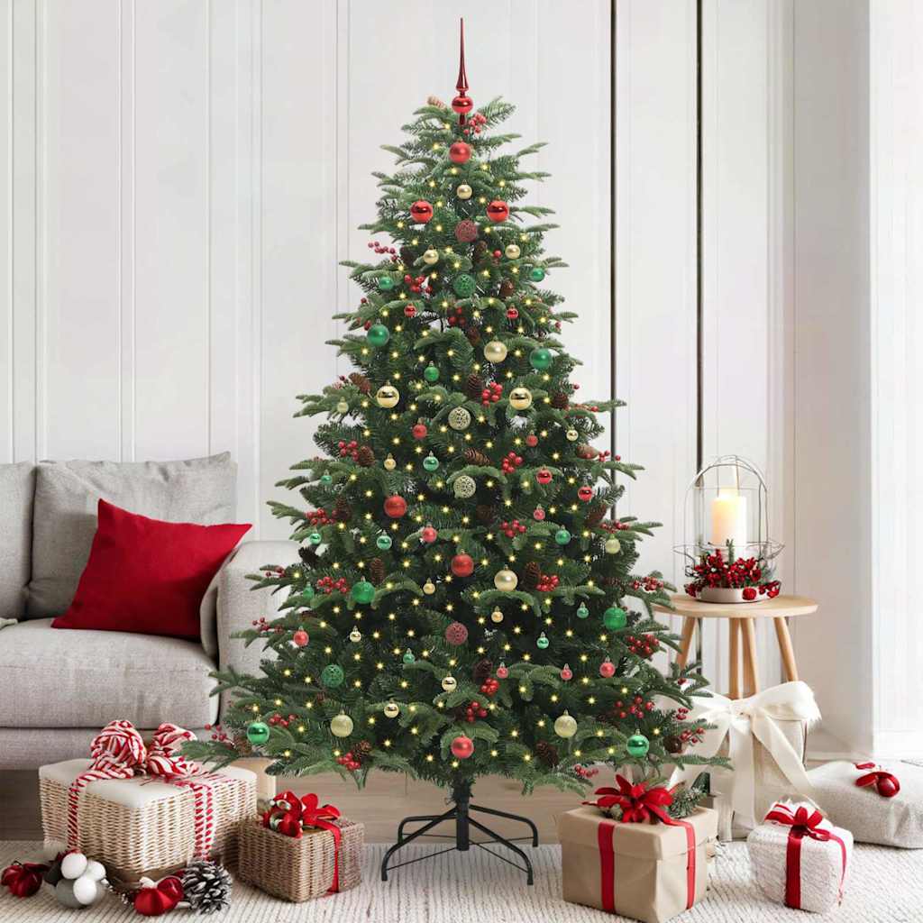 Sapin de Noël artificiel Vert 180 cm PVC, métal et plastique