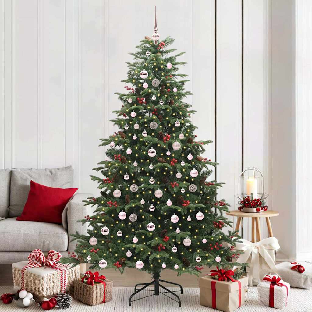 Sapin de Noël artificiel Vert 210 cm PVC, métal et plastique