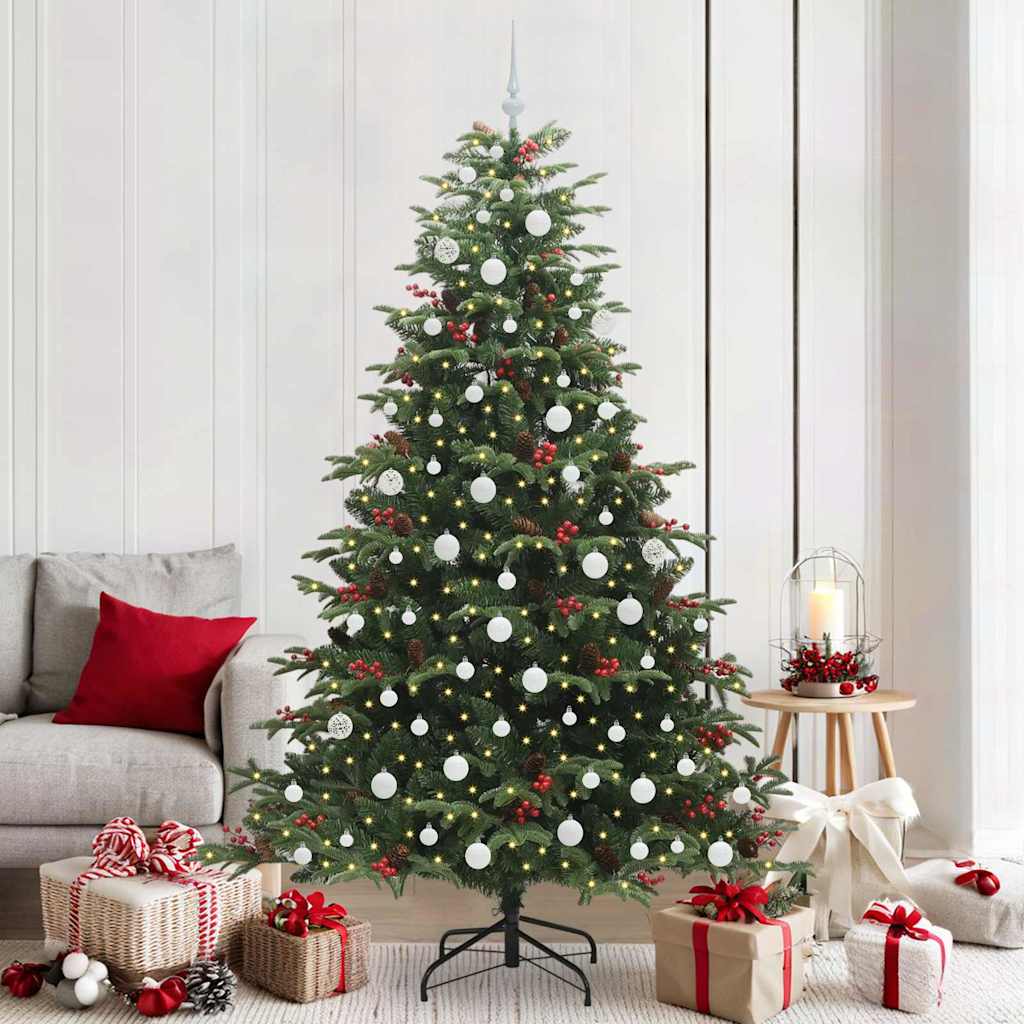 Sapin de Noël artificiel Vert 210 cm PVC, métal et plastique