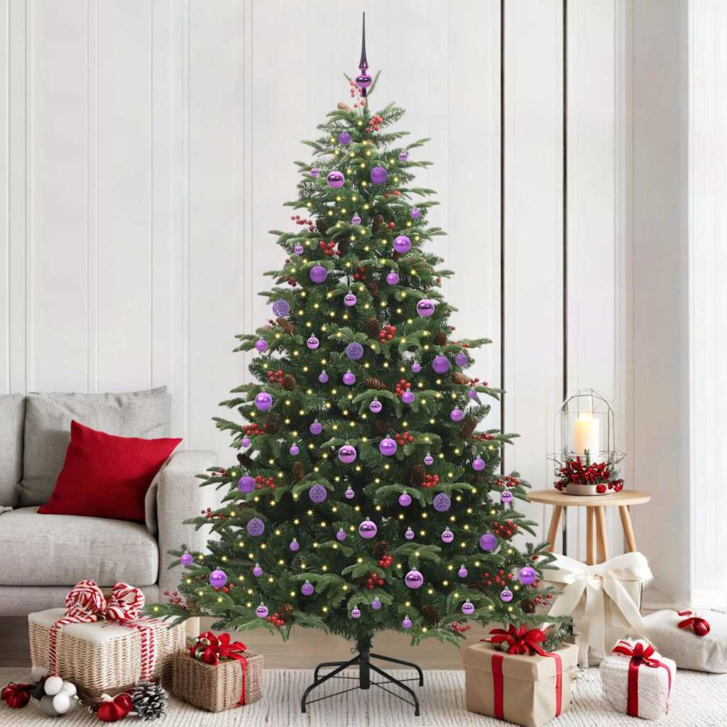 Sapin de Noël artificiel Vert 210 cm PVC, métal et plastique