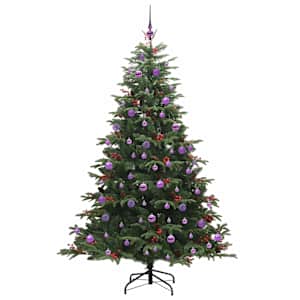 Umělý vánoční stromeček Zelená 210 cm PVC, kov a plast - obrázek 4