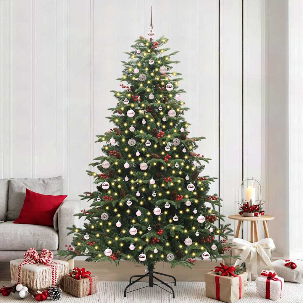 Sapin de Noël artificiel Vert 240 cm PVC, métal et plastique