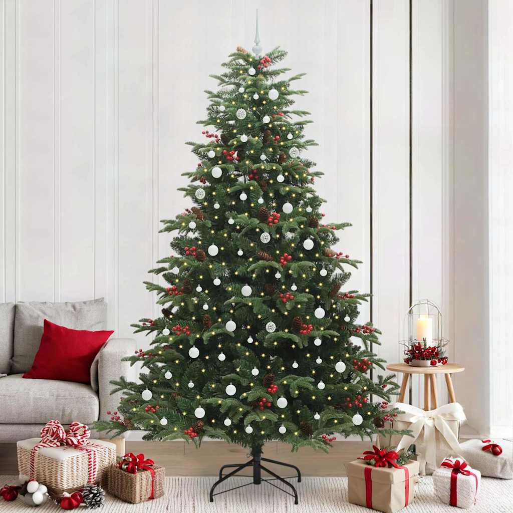 Sapin de Noël artificiel Vert 240 cm PVC, métal et plastique