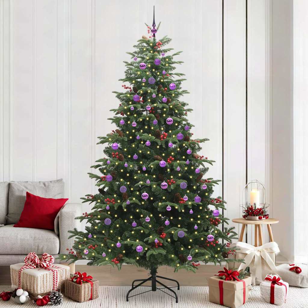 Sapin de Noël artificiel Vert 240 cm PVC, métal et plastique