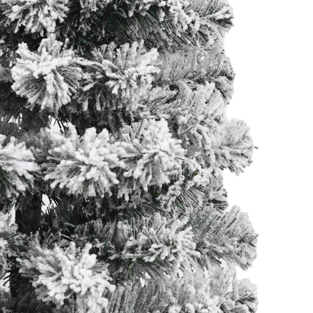 Umělý Skládací Vánoční Strom s stojanem Zelená a bílá 150 cm - obrázek 15