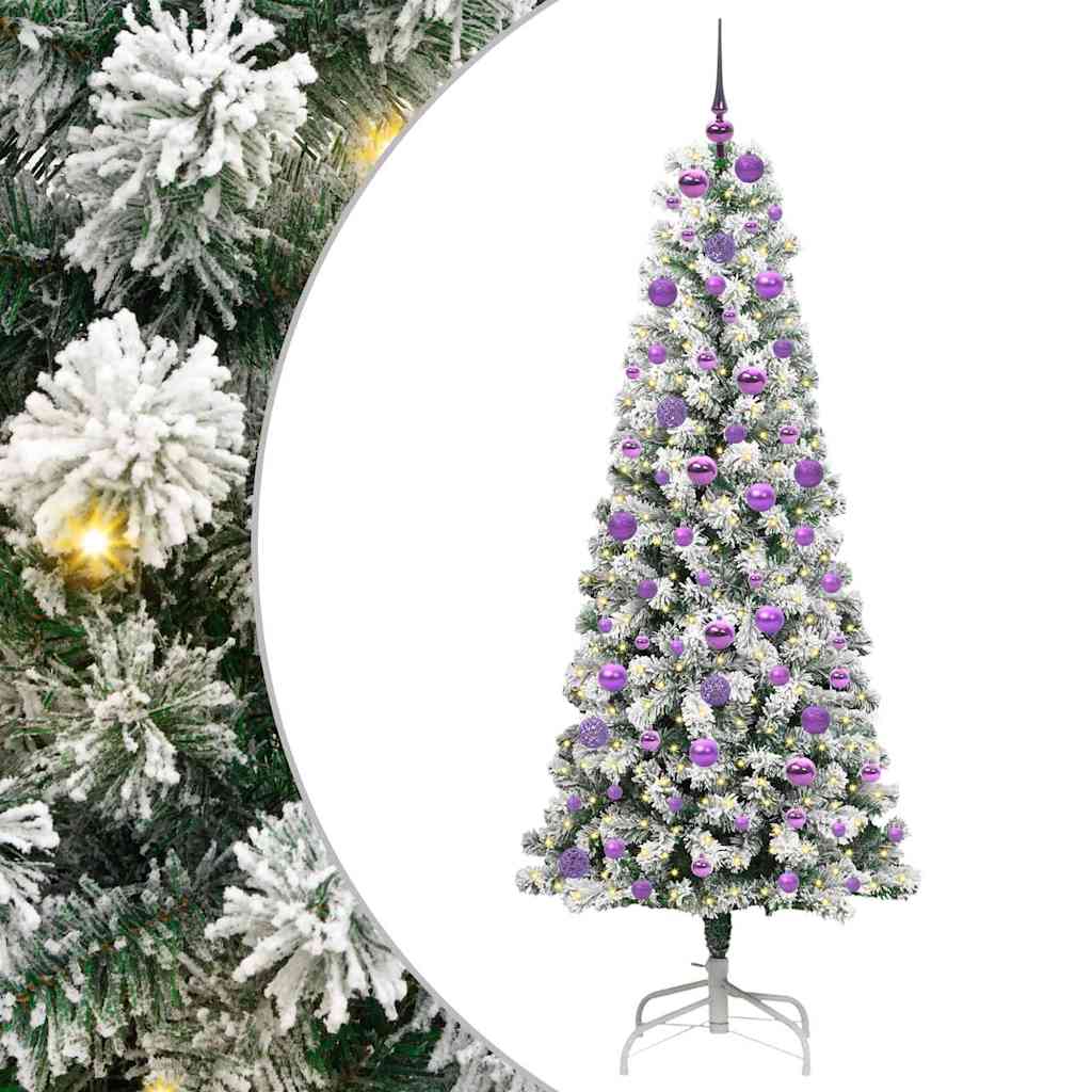 Thumbnail - vidaXL Künstlicher klappbarer Weihnachtsbaum 180 cm PVC