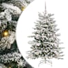 vidaXL Kunstlik kokkupandav j&otilde;ulupuu Valge 120 cm PE ja PVC