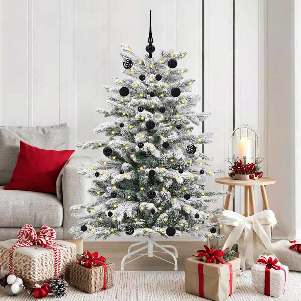 Sapin de Noël Artificiel à Branches Articulées Blanc 150 cm