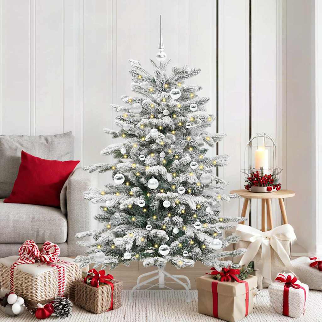 Sapin de Noël Artificiel à Branches Articulées Blanc 150 cm