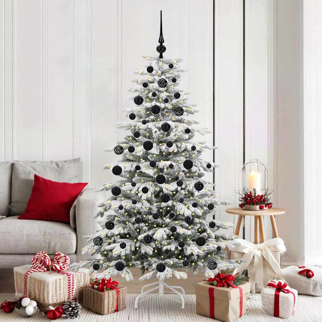 Sapin de Noël Artificiel à Branches Articulées Blanc 180 cm