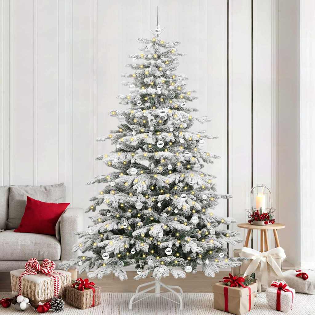 Sapin de Noël Artificiel à Branches Articulées Blanc 240 cm