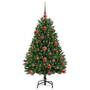 Umělý vánoční stromeček Zelená 120 cm PVC a kov - obrázek 3