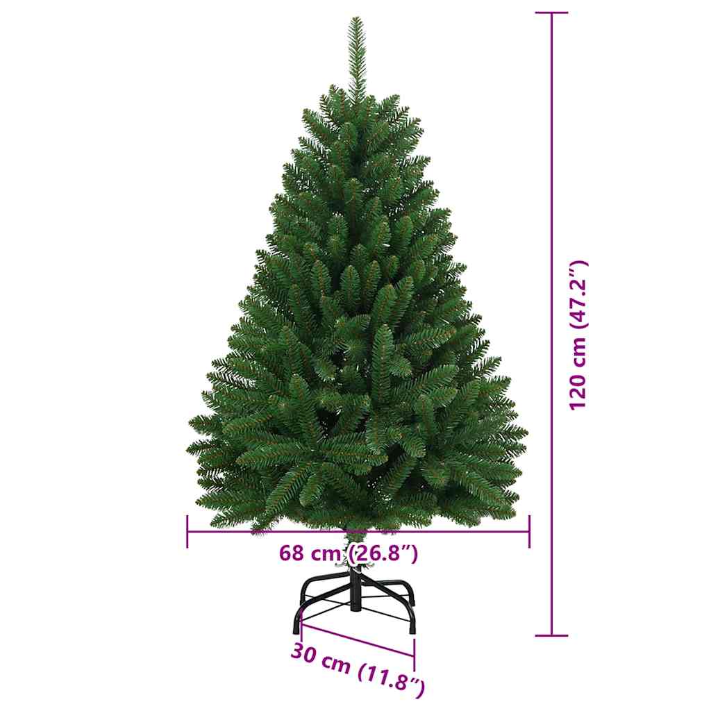 Umělý vánoční stromeček Zelená 120 cm PVC a kov - obrázek 16