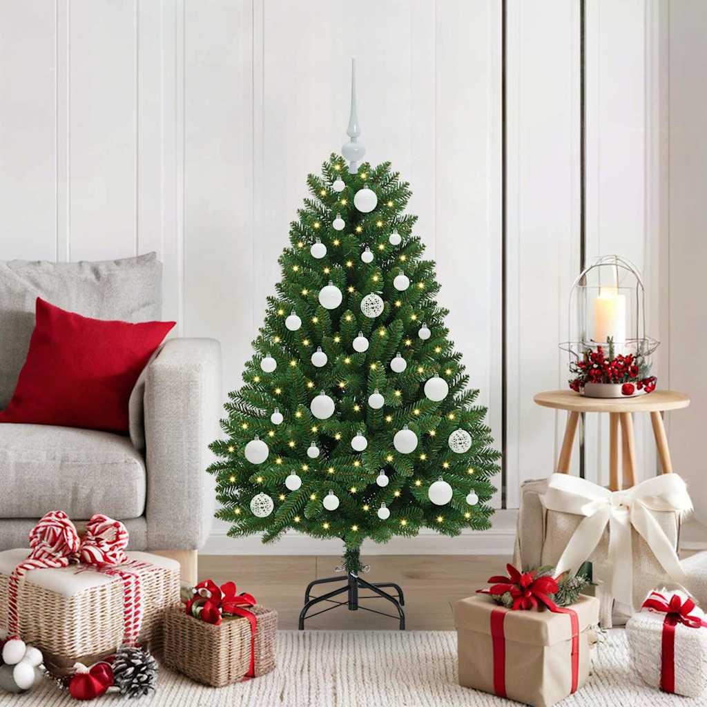 Sapin de Noël artificiel Vert 120 cm PVC et métal