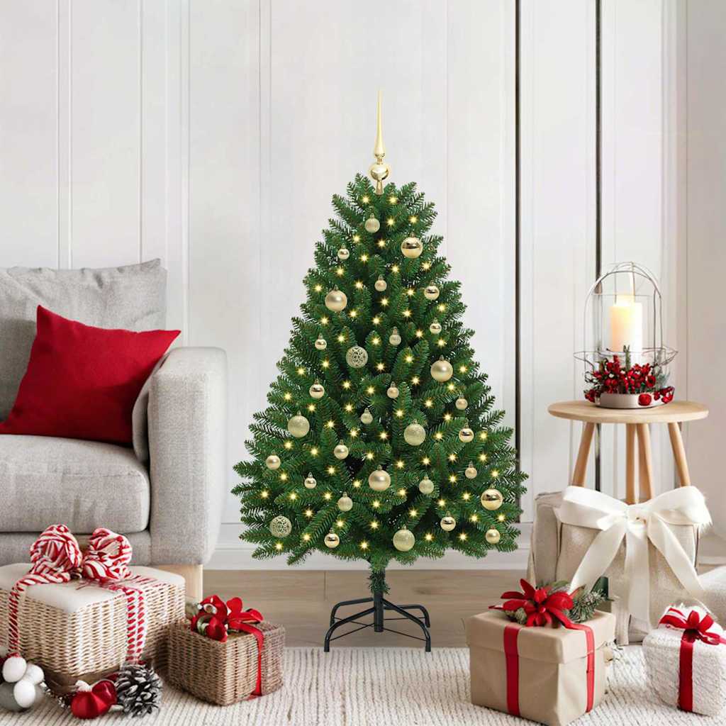 Sapin de Noël artificiel Vert 120 cm PVC et métal