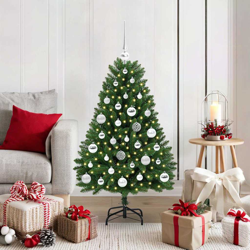 Sapin de Noël artificiel Vert 120 cm PVC et métal